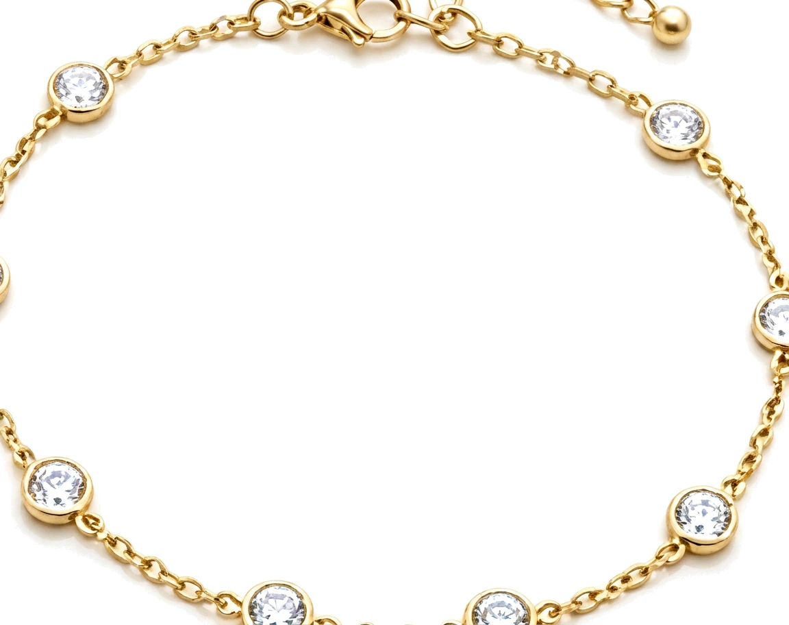 Tobillera de Estaciones con Diamantes — detalle