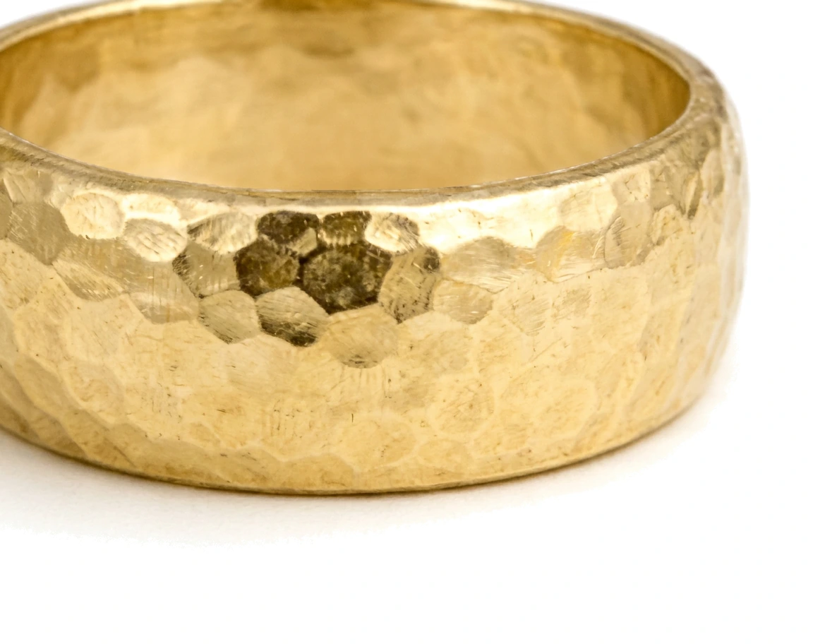 Anillo Textura Martillada — detalle