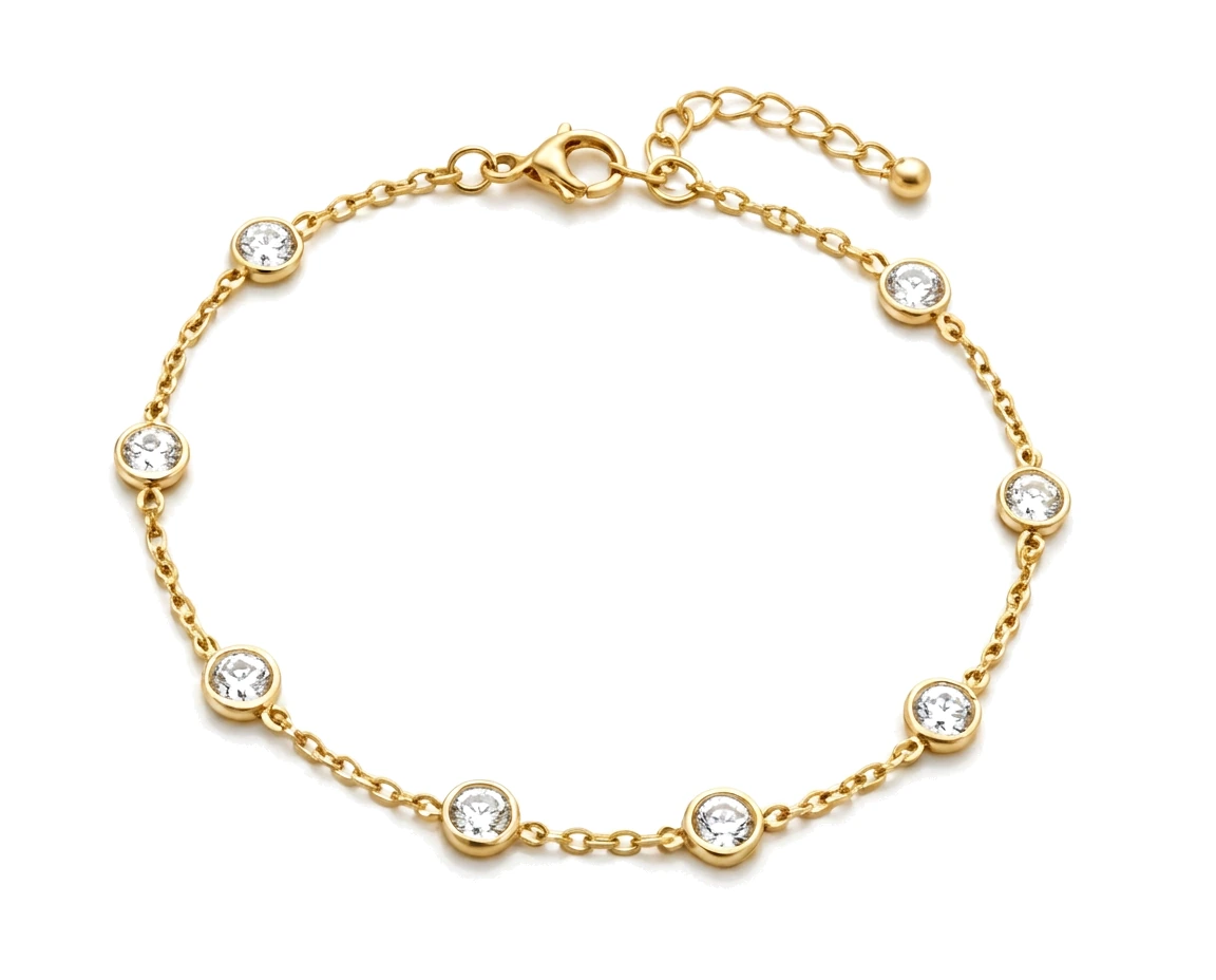 Tobillera de Estaciones con Diamantes