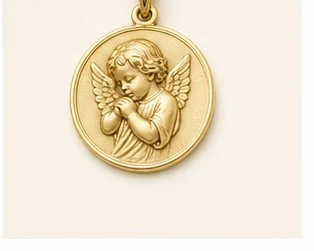 Medalla de Bautizo con Ángel