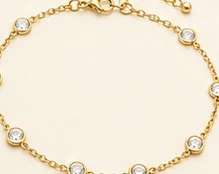 Tobillera de Estaciones con Diamantes — detalle