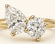 Anillo de Compromiso Toi et Moi — detalle