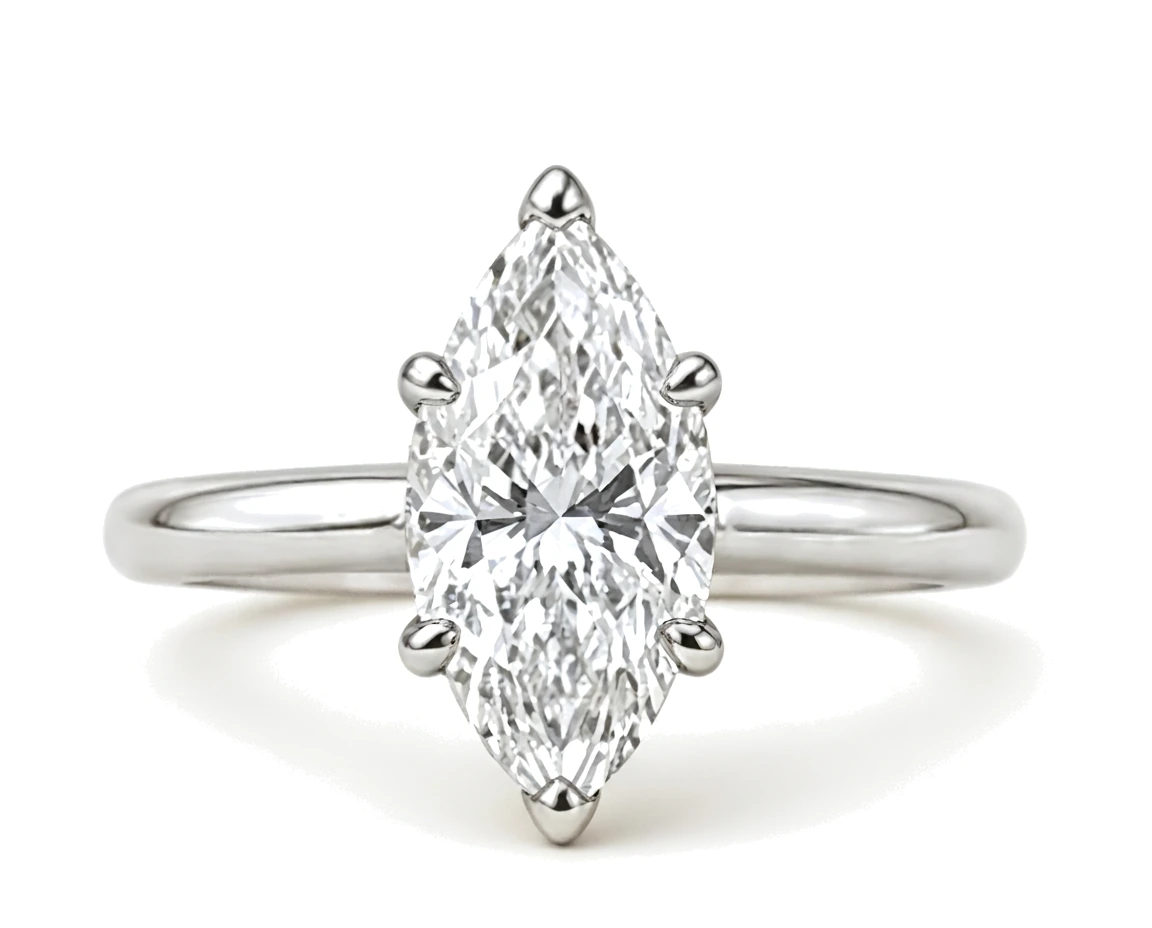 Anillo de Compromiso Solitario Marquesa