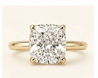 Anillo de Compromiso Solitario Cushion