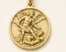 Medalla San Miguel Arcángel — detalle