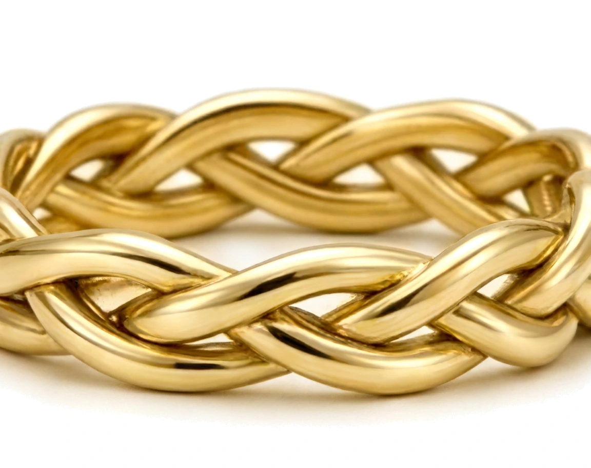 Alianza de Oro Trenzado — detalle