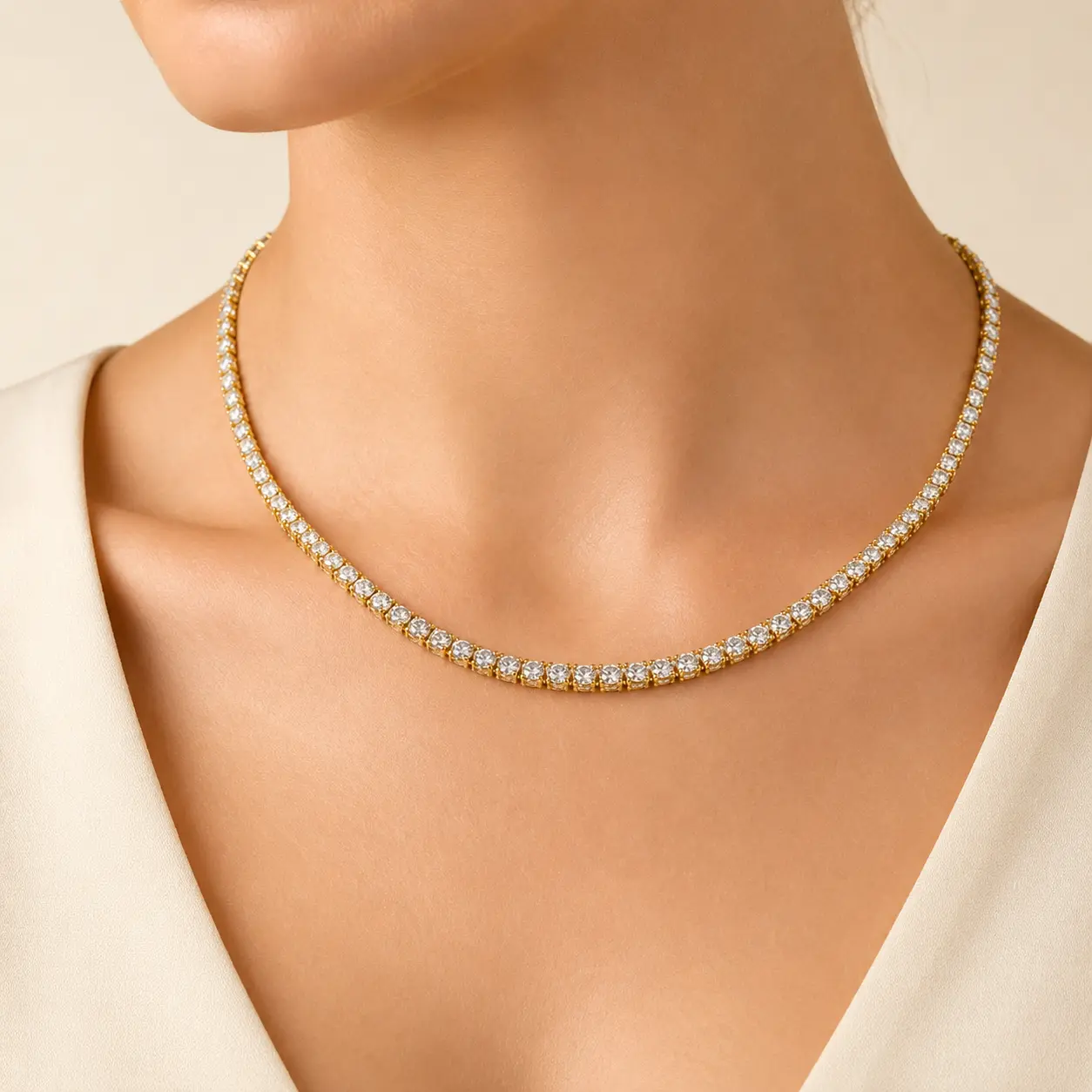Cadena Tennis de diamantes
