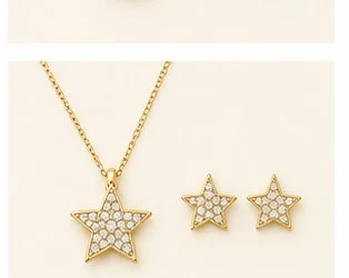 Juego de Estrella: Collar y Aretes