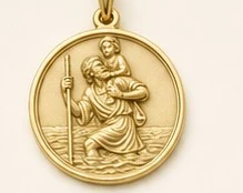 Medalla San Cristóbal — detalle