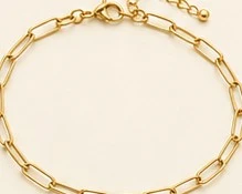 Tobillera Paperclip — detalle
