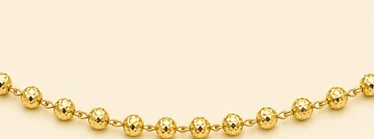 Cadena de Bolas diamantadas — detalle