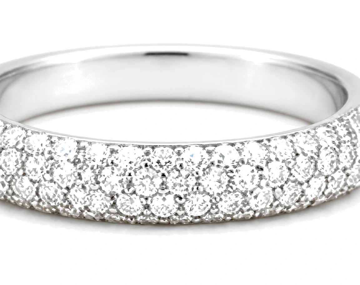 Alianza con Pavé de Diamantes — detalle