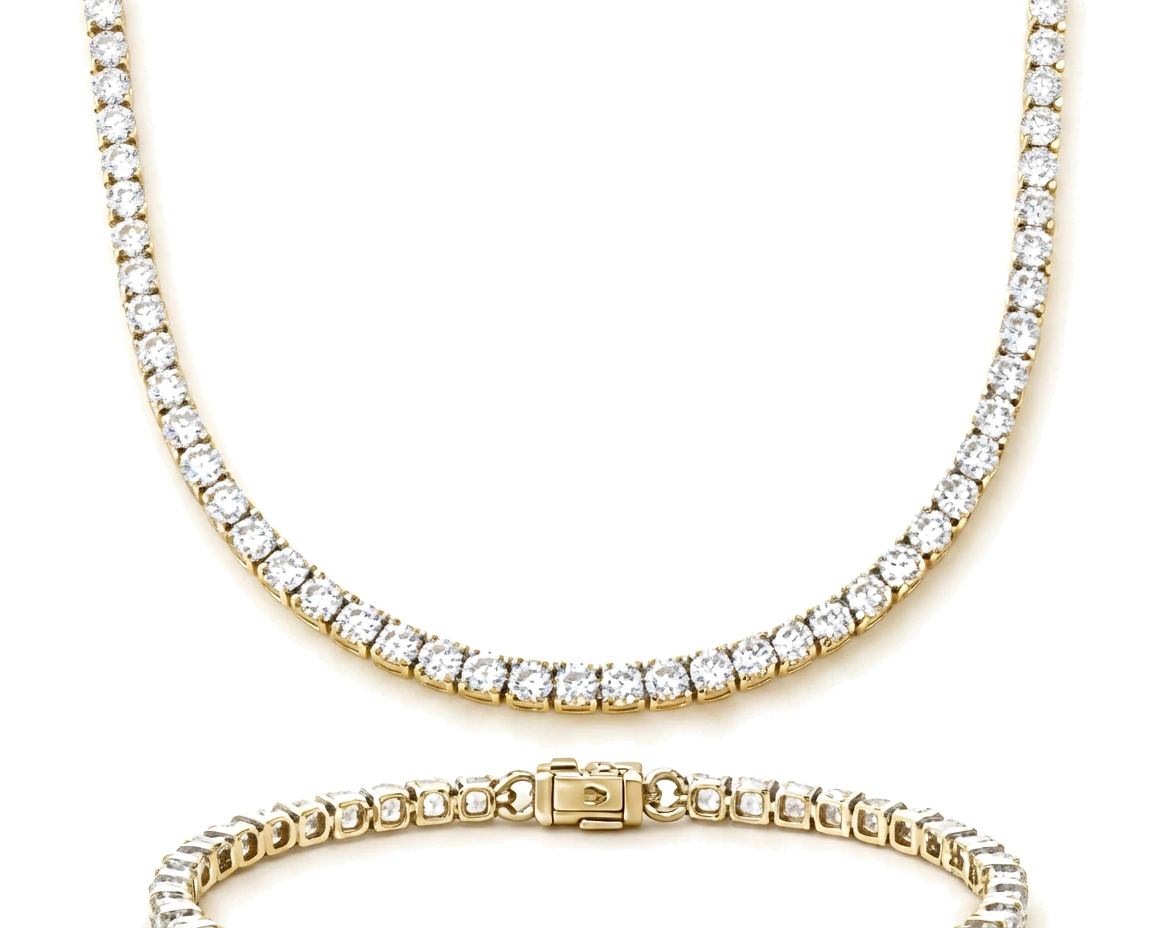 Juego Collar y Manilla Tennis