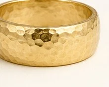Anillo Textura Martillada — detalle