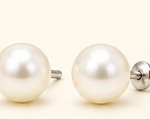 Arete Broquel de Perla — detalle
