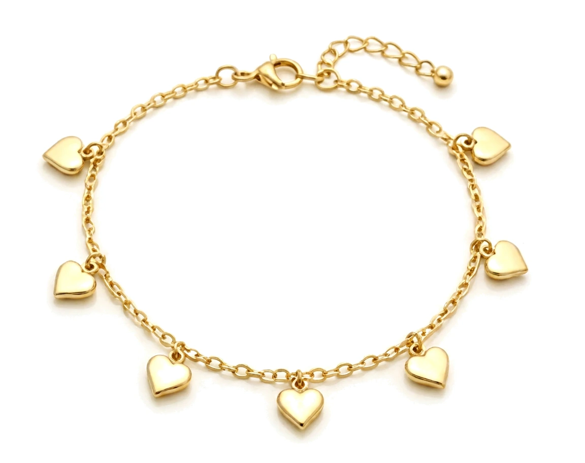 Tobillera con Charm de Corazón