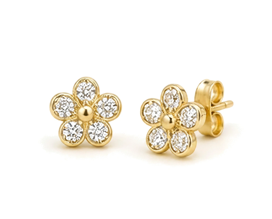 Broqueles Infantiles de Flor
