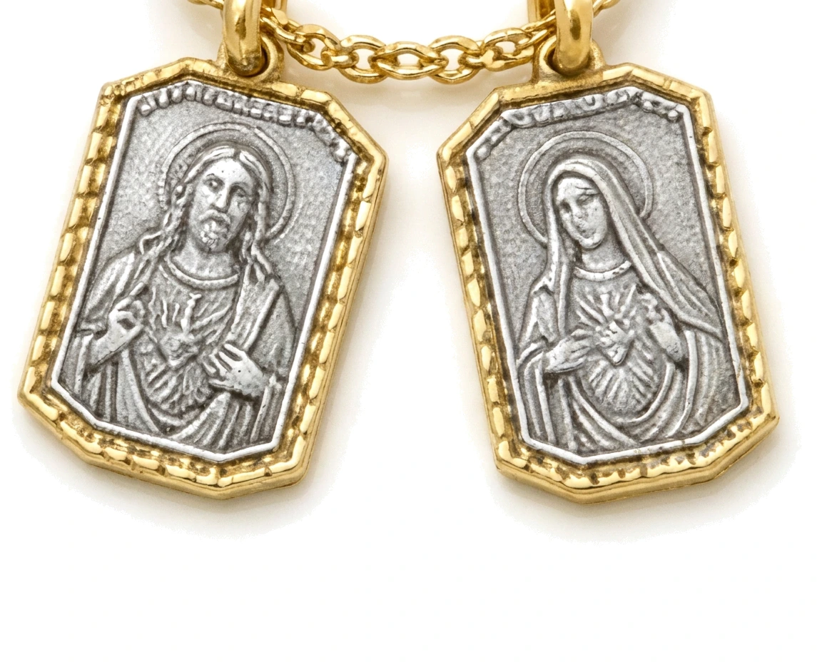 Escapulario de Dos Medallas — detalle