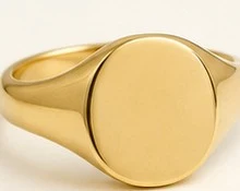 Anillo Sello Clásico — detalle
