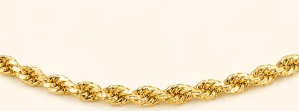 Cadena Torcida diamantada — detalle