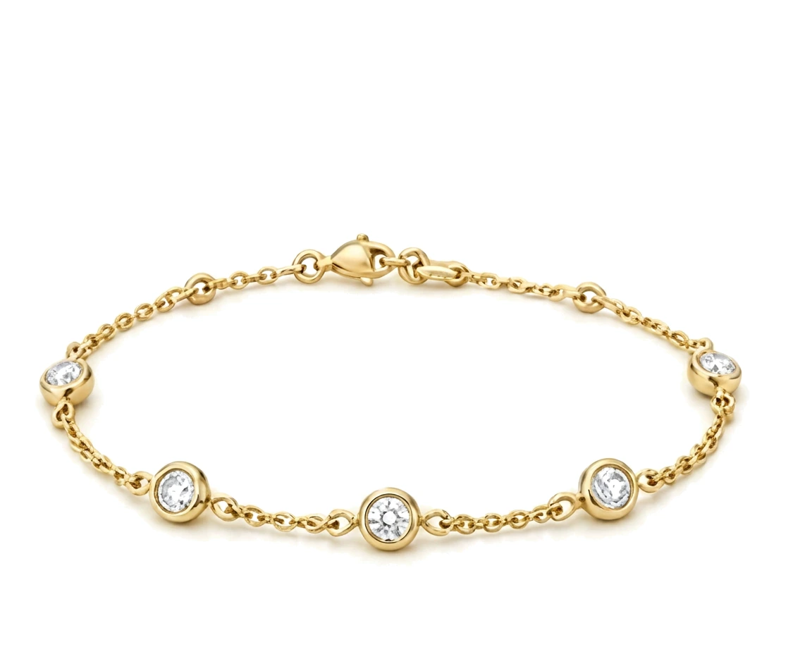 Manilla de estaciones con diamantes