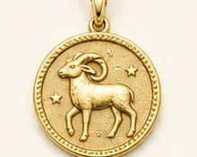 Dije Medallón Zodiacal — detalle