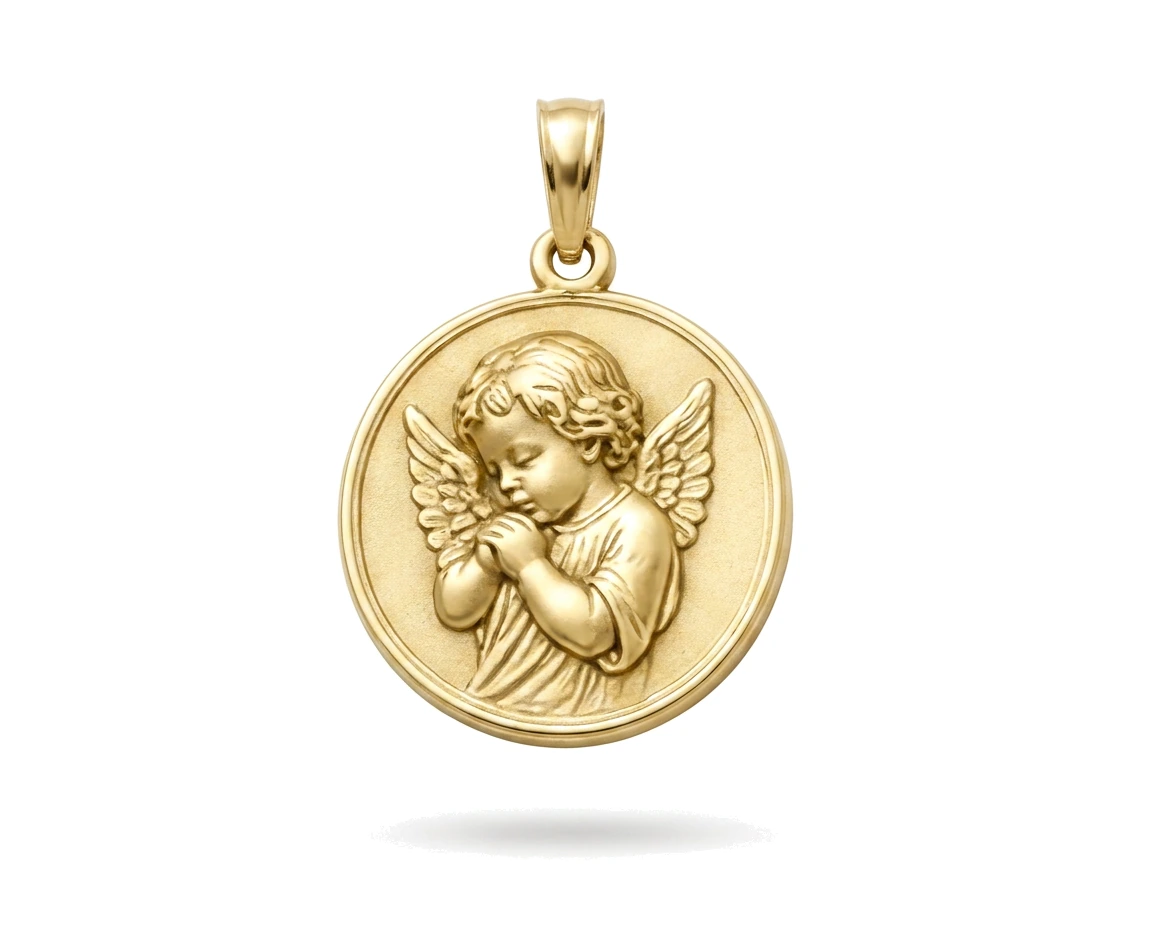Medalla de Bautizo con Ángel