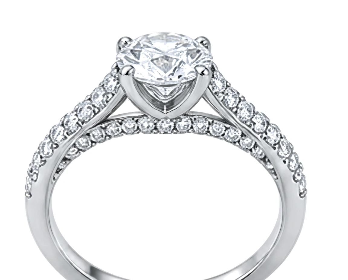 Anillo de Compromiso Catedral con Pavé