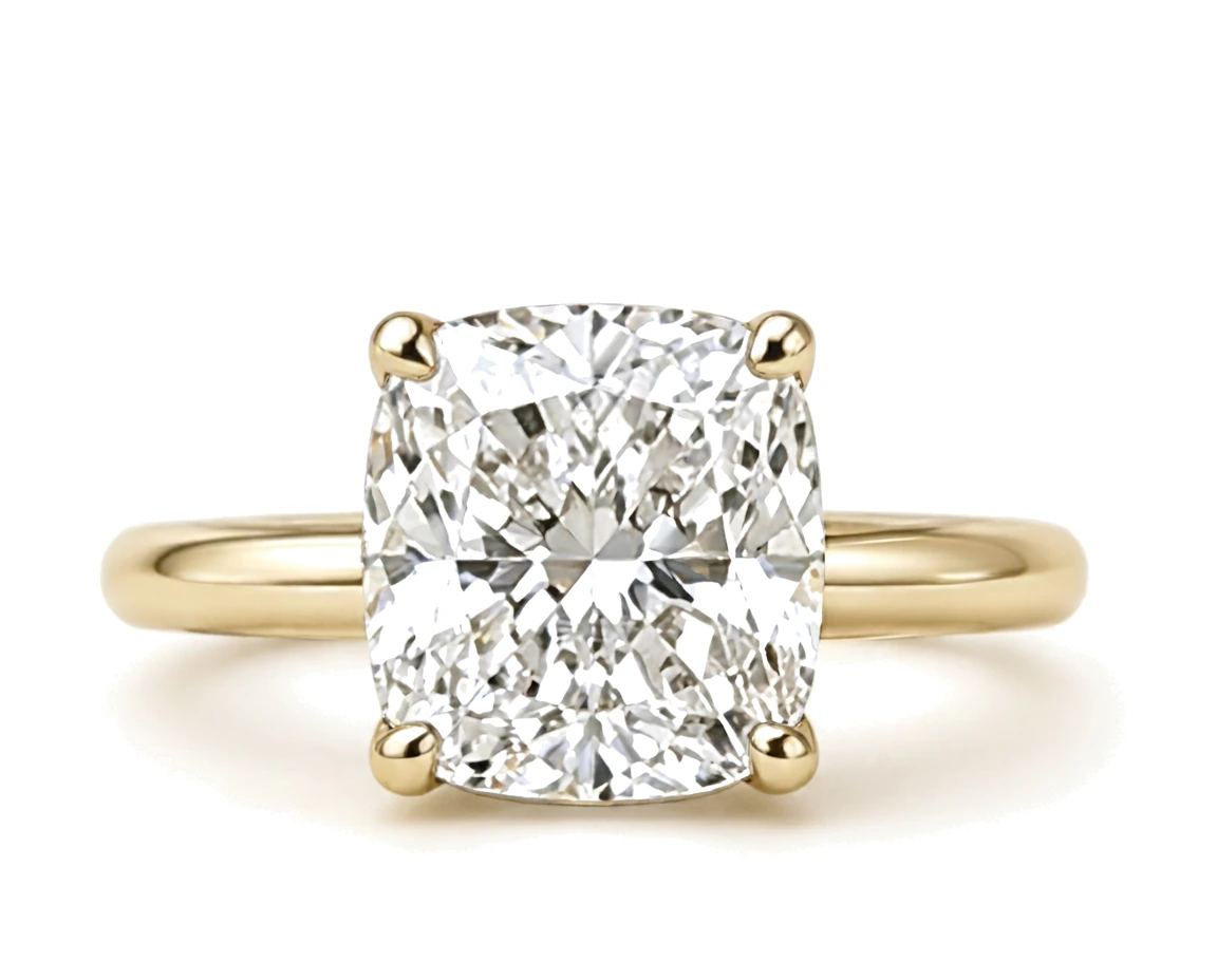 Anillo de Compromiso Solitario Cushion