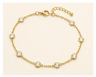 Tobillera de Estaciones con Diamantes