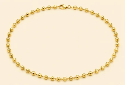 Cadena de Bolas diamantadas