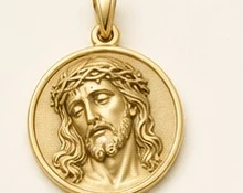 Dije Rostro de Jesús — detalle