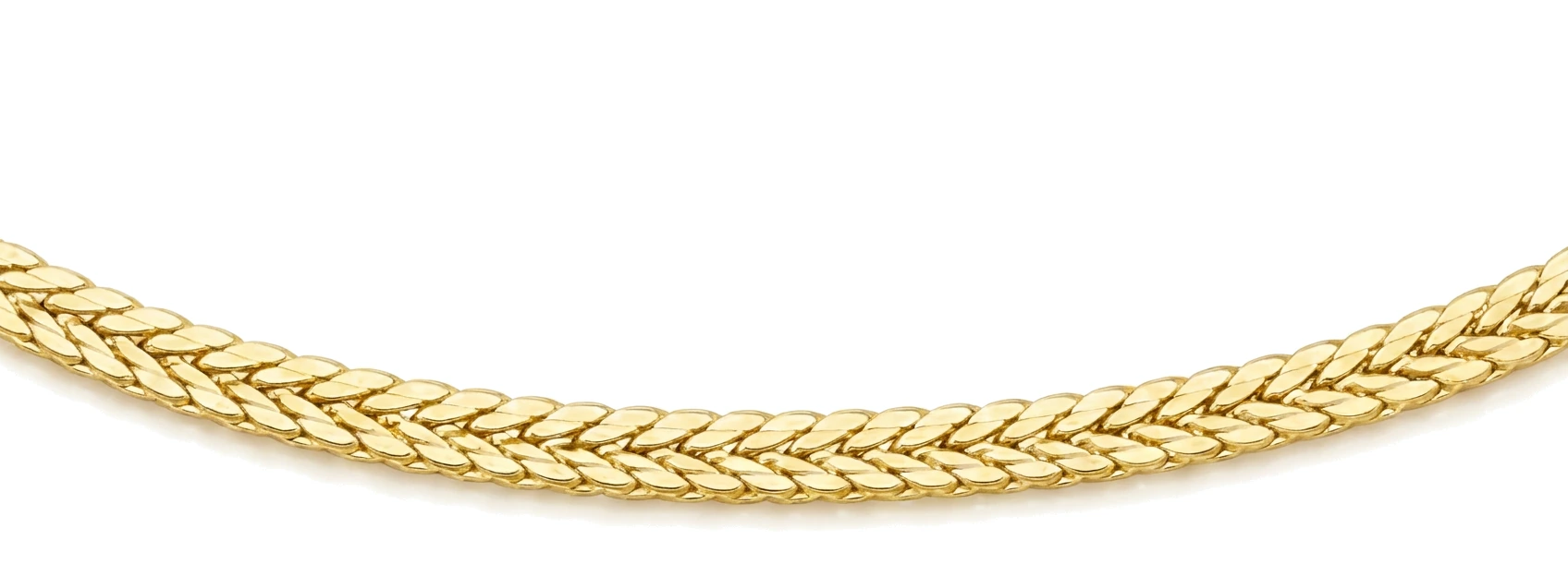 Cadena Espiga plana — detalle