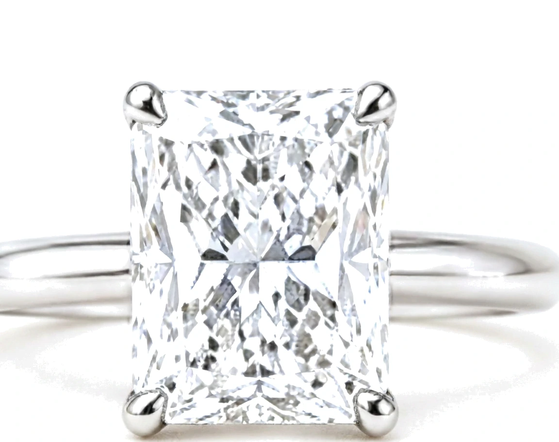 Anillo de Compromiso Solitario Radiant — detalle