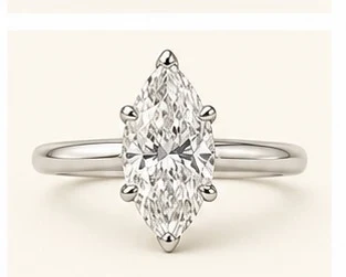 Anillo de Compromiso Solitario Marquesa