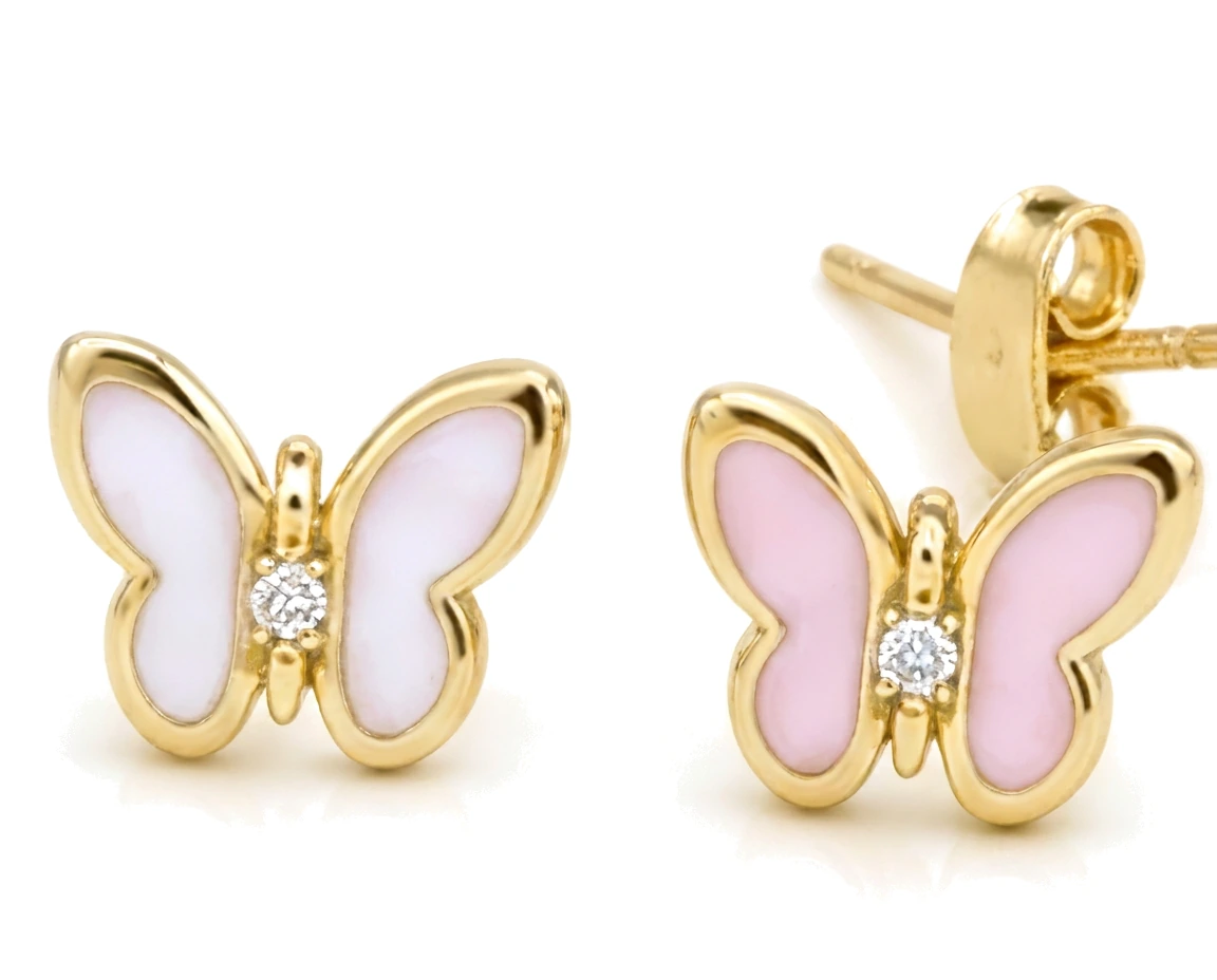 Broqueles Infantiles de Mariposa — detalle
