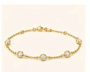 Manilla de estaciones con diamantes