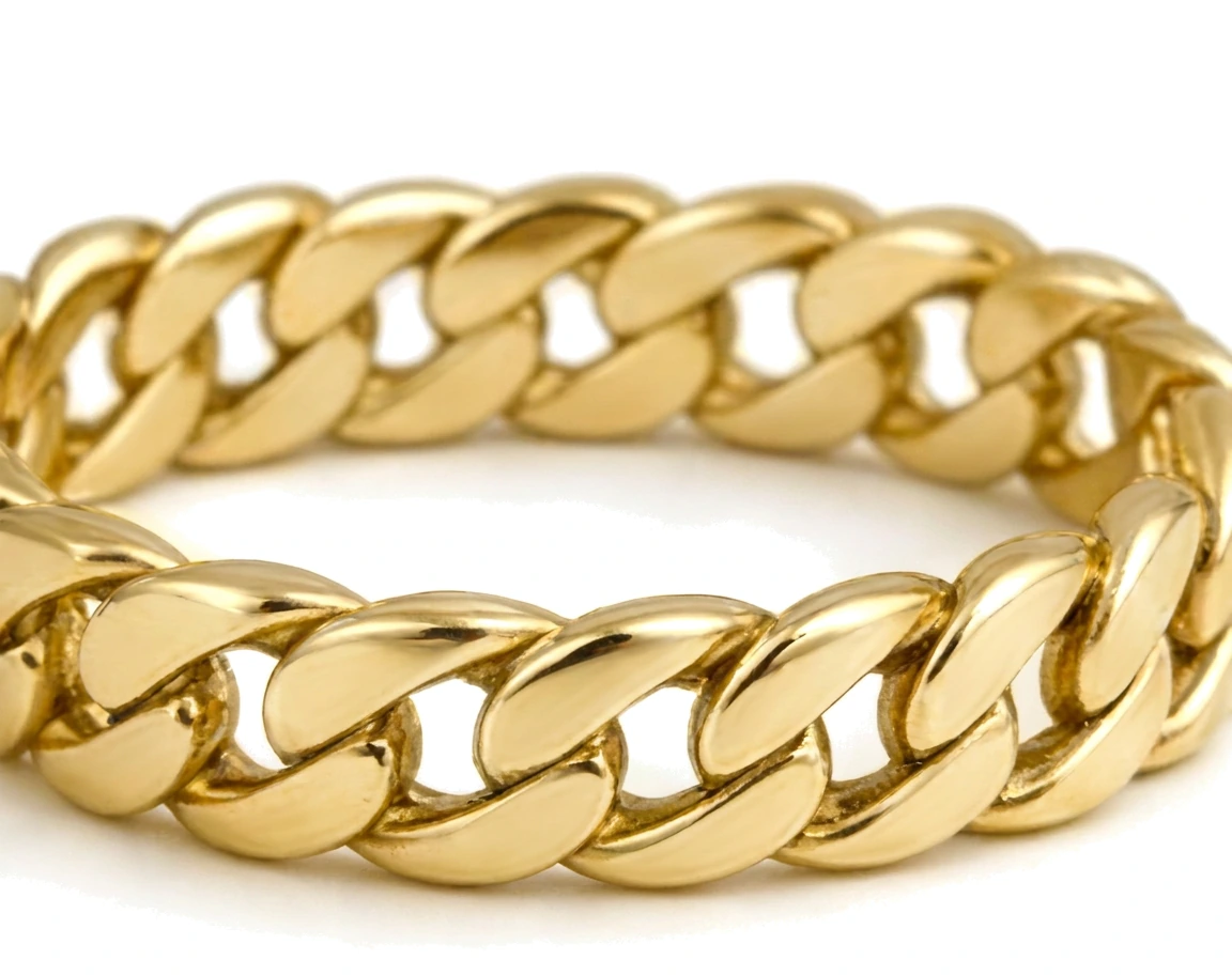 Anillo Eslabón Cubano — detalle
