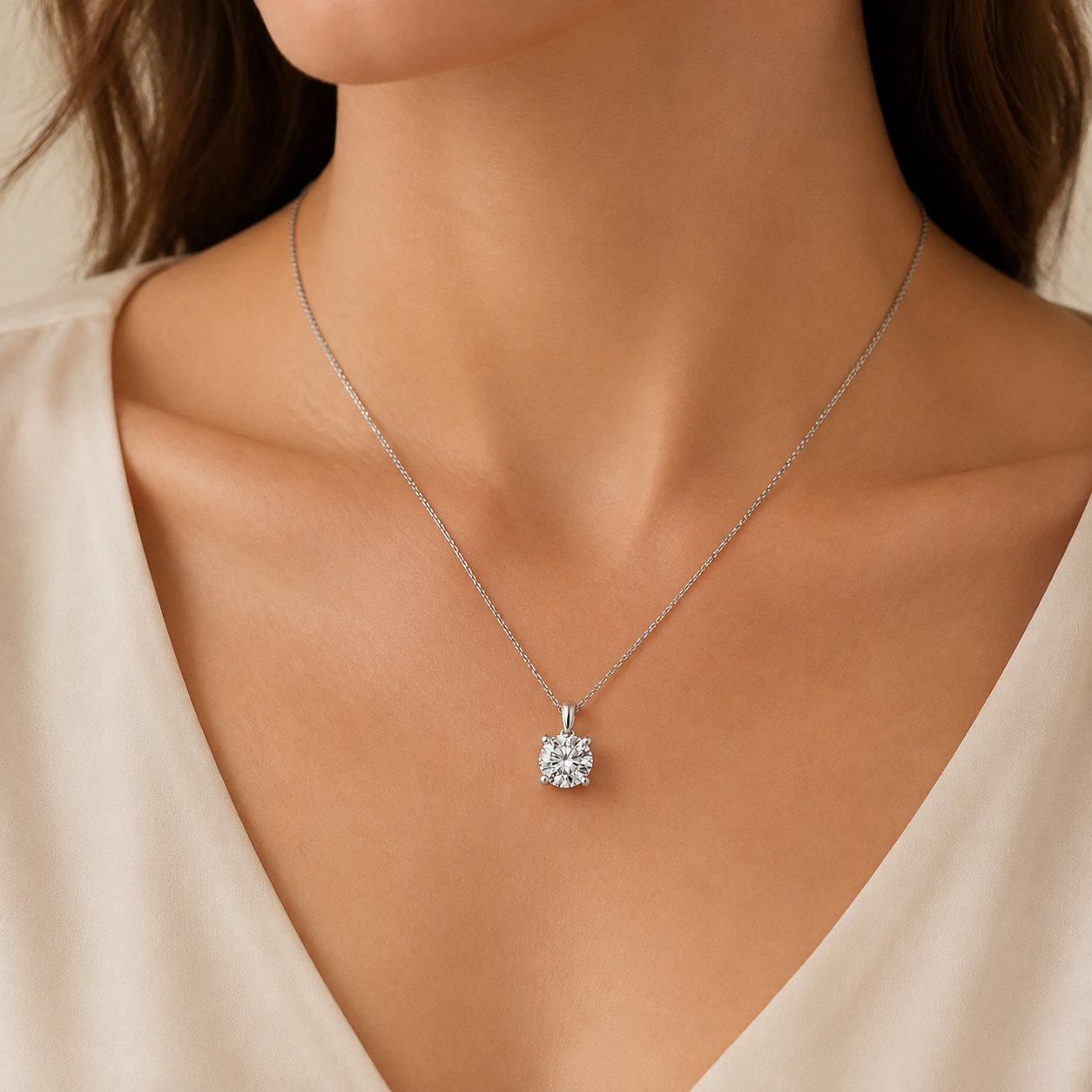 Dije de Diamante Solitario