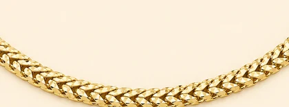 Cadena Franco diamantada — detalle