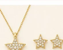 Juego de Estrella: Collar y Aretes — detalle