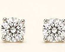 Arete Broquel de Diamante Redondo — detalle